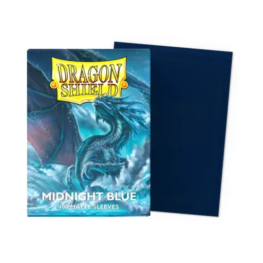 Dragon Shield Matte Sleeves - Midnight Blue (100 Sleeves) - Box