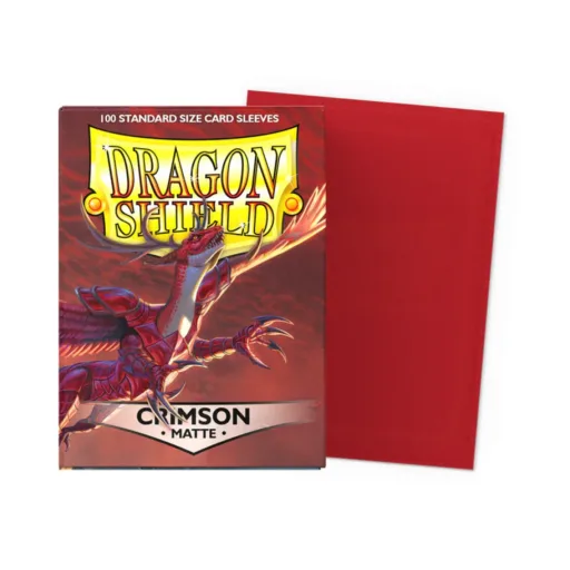 Dragon Shield Standard Sleeves - Matte Crimson (100 Sleeves) - Box