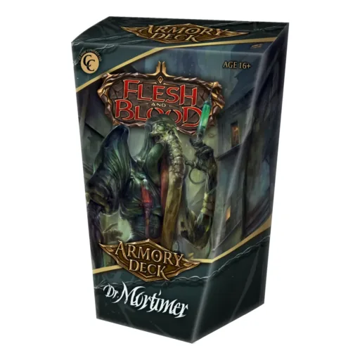 Flesh and Blood TCG Armory Deck Dr. Mortimer. - Box Art