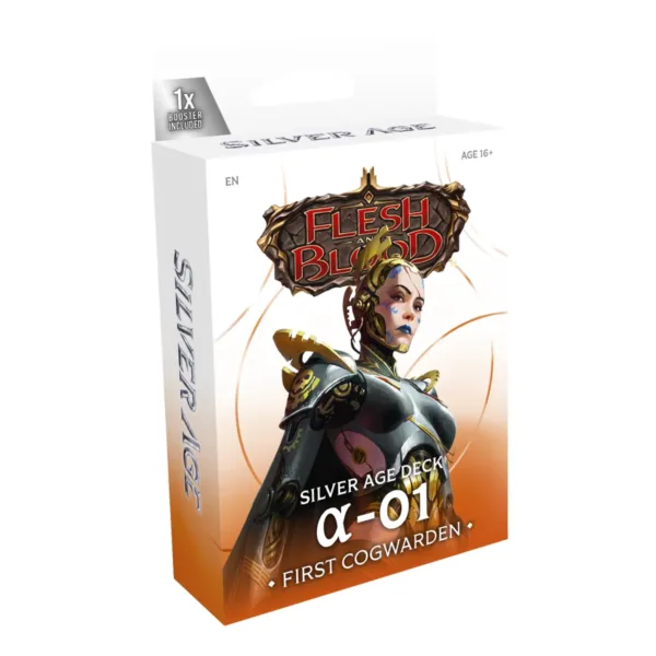Flesh &Amp; Blood Tcg - Silver Age: Outbreak - ⍺-01, First Cogwarden - En - Box Flesh &Amp; Blood Tcg - Silver Age: Outbreak - ⍺-01, First Cogwarden - En - Box