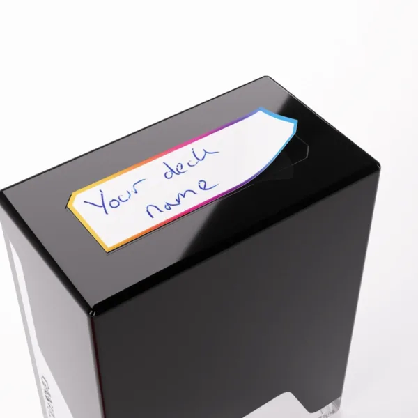 Gamegenic - Bastion 50+ Black/Clear - Name Tag Gamegenic - Bastion 50+ Black/Clear - Name Tag