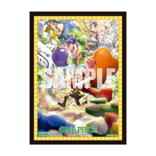 One Piece TCG - Official Card Sleeves Luffy Elbaf - Back Art