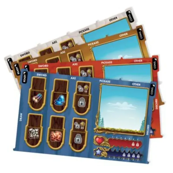 Terraria: The Board Game Deluxe Player Mats - Playmats