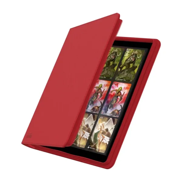 Ultimate Guard Zipfolio 480 24-Pocket Xenoskin - Red - Open