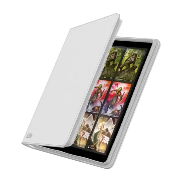 Ultimate Guard Zipfolio 480 24-Pocket Xenoskin - White - Open