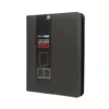 Up - 9-Pocket Zippered Toploader Premium Pro-Binder Black - Front