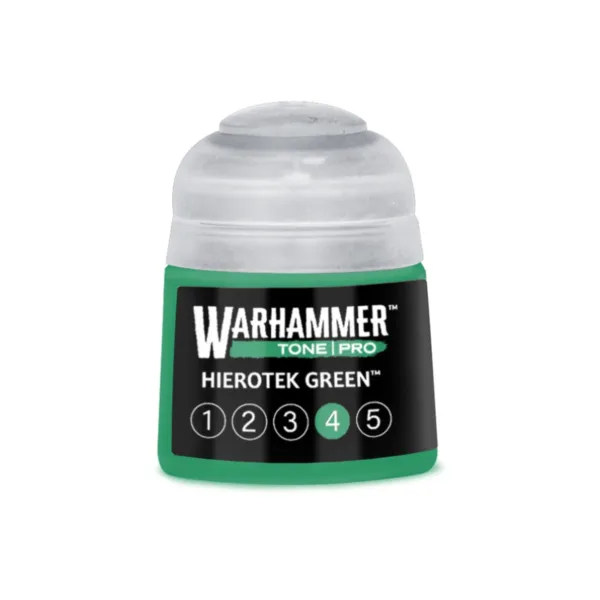 Warhammer Paint Tone Pro Hierotek Green 4 (12Ml) - Pot Warhammer Paint Tone Pro Hierotek Green 4 (12Ml) - Pot