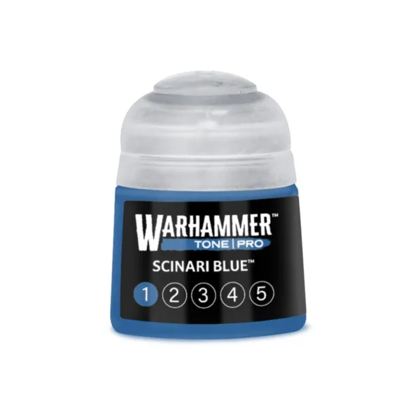 Warhammer Paint Tone Pro Scinari Blue 1 (12Ml) - Pot Warhammer Paint Tone Pro Scinari Blue 1 (12Ml) - Pot